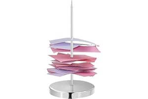 YHSIOAKLO Pique-Note en Métal | Fourche Ticket de Caisse | Porte Mémo pour Factures | Vérifiez la broche | Porte-tickets de bureau | fourchette à billets à piquet pour restaurant, bureau, cuisine