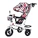Produktbild GSDZSY - Kinder Dreirad Kinderwagen 4 In 1, Mit Abnehmbarem Schiebegriff Und Verstellbarer Markise, Weicher Und Bequemer Sitz, Gummirad, 1-6 Jahre,A