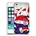Produktbild Head Case Designs Kroatien Fussball Glassplitter Soft Gel Hülle für Apple iPhone 5 / 5s / SE