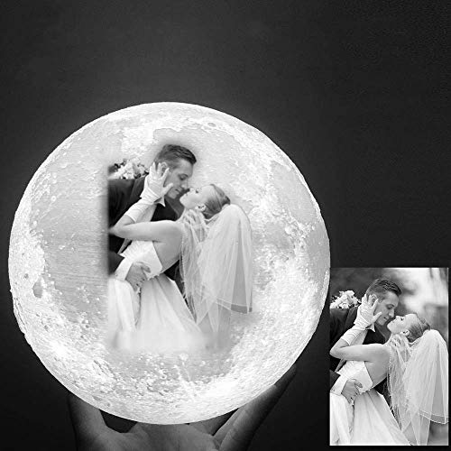 Foto personalizada lampara luna - impresión 3D Luna luz USB carga luna lámpara de noche para regalar