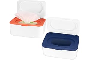 CENTS MATTER 2 STK. Feuchttücher Box, Feuchttücherspender, Feuchttücherbox, Feuchtes Toilettenpapier Aufbewahrungsbox, Feuchtpapierbox Spender Halter mit Deckel für Heim