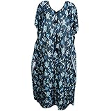 Indiatrendzs Women Kaftan Nighty Satin Floral Printed Summer Sleepwear Maxi Dress Plus Size