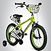 Produktbild Bergsteiger Monaco 12 Zoll Kinderfahrrad, geeignet für 3 und 4 Jahre, BMX, Stützräder, Rücktrittbremse, Trinkflasche, Kettenschutz