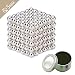 Produktbild Magnetkugeln 5mm J.causd Magnetkugelnn Magnete Kugeln Magnete Stark Mini 216 Kugeln Durchmesser 5MM DIY Kreative Ball mit Magnet Entwickeln Intelligenz Stressabbau Spielzeug Stress Killer mehrfarbig für Home Desktop Office School (Silber, 5MM)