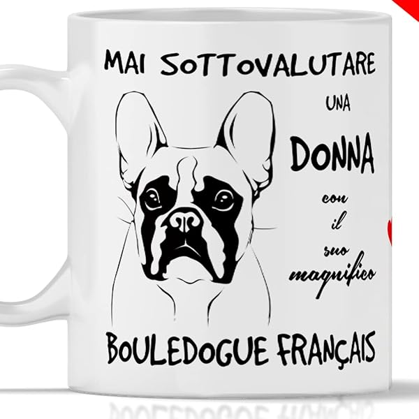 Collana In Acciaio Rosato Con Ciondolo Bulldog Francese | ZUKY | Gioiello Per Amanti Dei Cani | Regalo Donna