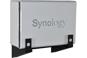 CRAFTEDGE3D Wandhalterung für Synology Diskstation DS212j, DS213air, DS213j, DS214se, DS215j, DS216se, DS216j, DS216play, DS218j, DS218play, DS220j, DS223j (Schwarz)