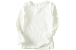 Beganly Maglietta da ragazza calda morbida Basic Top bambino sotto strato per bambini Classics cotone manica lunga
