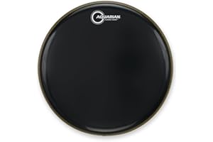 AQUARIAN DRUMHEADS Aquarian 28-inch Classic Clear Black Gloss Single Ply Bass Drumhead