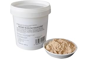 ‎HOBBY BÄCKER Hobbybäcker - Brötchenbackmittel 400 g - Backmittel für Brötchen (Enzyme) - besonders ergiebig