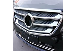 HIGH FLYING para Vito W447 2014-2022 Cromado Embellecedor para Parrilla Delantera Central de Plástico ABS Accesorios para automóviles 8 Piezas
