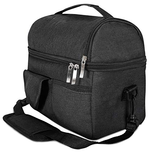 Xins-Yonha Cool Bags for Picnics Lunch Bag Large Cooler Bags Insulated Double Deck Family Cool Bag for Adults
