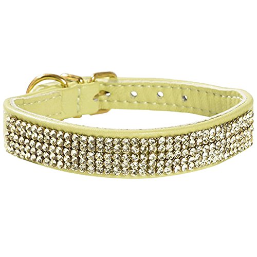 Bobby-Crystal-Princess-Dog-Collar-Size-35-Green
