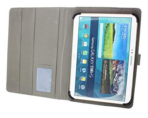 Emartbuy® GBtiger L1008 Tablet PC 10.1 Zoll Universalbereich ( 10 – 11 Zoll ) Weiß Multi Angle Exekutiv Folio Mappen Kasten Abdeckung mit Kartensteckplätze + Eingabestift - 4