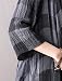 Vogstyle Women's New Loose Thin Garb Drap Open Front Cardigan Medium 3/4 Sleeve-Black