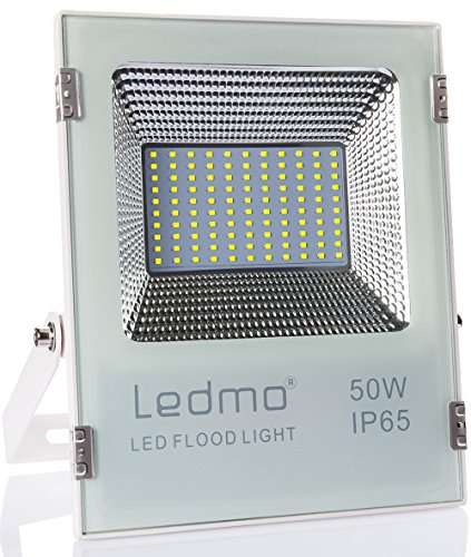 LEDMO® Kaltweiß 50W Led Fluter, 2017 Neu Stil Außenstrahler, CRI>80 IP65 LED Flood light Lampen Spotlicht Leuchtmittel Flutlicht