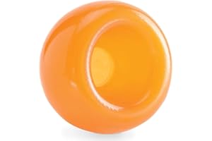 OUTWARD HOUND Planet Dog Jeu d'intelligence pour Chien Snoop - Distributeur de friandises - en Orbee-Tuff - Orange - L