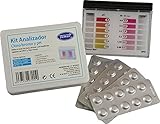 Pastillas Tamar - Test Kit DPD1 Cloro/Bromo y pH, medidor de Cloro/Bromo y pH para piscinas, En Pastillas.