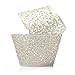 Produktbild OULII Cupcake Wrappers Hochzeit Cupcake Dekoration Geburtstag Baby Baby-Dusche wickeln 50-Pack (cremeweiß)