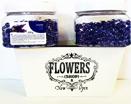 2 Pearls. Air Fresheners Aroma Lavender. 220 gms C/U + Box Decorative Flowers (19 x 10 x 9.5 cms)