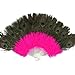 Produktbild Sllowwa Handfächer Pfau Feder Fächer Schwarz Feder Fächer 1920s Vintage Stil Retro Handfächer Damen Kostüm Flapper Zubehör