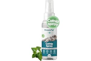 AmeizPet Catnip Spray for Cats, Cat Scratching Sprays, Transparent Cat & Kitten Behaviour Spray 50 ml (1.69 Oz)