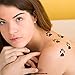 Little Paws Tatttoos - Black Animal Paws temporary tattoos (5 x Paw Tattoo)