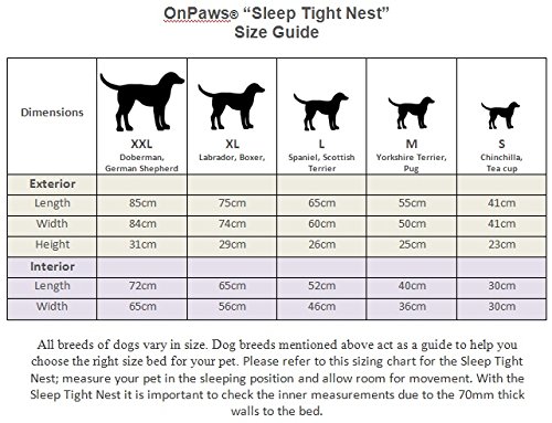 On-Paws-Sleep-Tight-Nest-Premium-Quality-Pet-Bed-Dog-bed-5-Sizes-Choice-of-Colours-available-DuPont-Teflon-Protected-Machine-washable