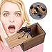 Produktbild Alina Lustiger Scherz Spielzeug Spinnen Eidechsen Zentipde Holz Mini Insekt Streich Box Scare Überraschung Box Spider Stürz Scare Box, Pop Out Spinnen Hölzerne Spider Steigbox Koffer Gag Spielzeug