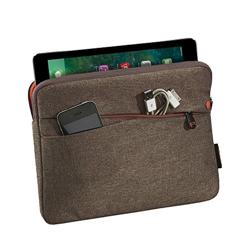 PEDEA Tablet PC Tasche Fashion f  r 12 9 Zoll  32 8cm  Tablet Schutzh  lle Tasche Etui Case mit Zubeh  rfach und Schultergurt  braun