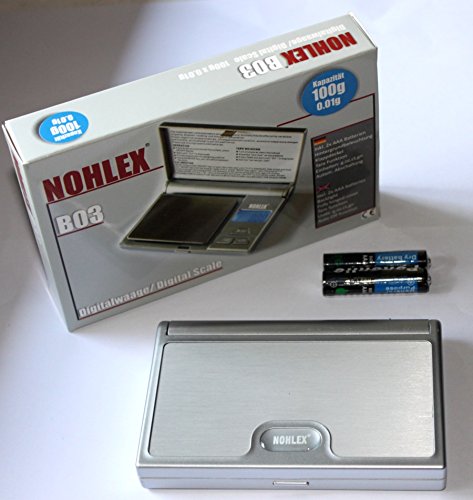 Präzise Digitalwaage Feinwaage inklusive Batterien – Wiegt bis 100g in 0,01g Schritten. Goldwaage, Münzwaage, Taschenwaage - 3