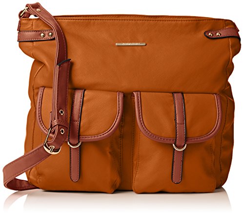 Swankyswans Gigi School Bag Pu Leather - Bolso cruzados de Material Sintético para mujer Marrón marrón (Tan)