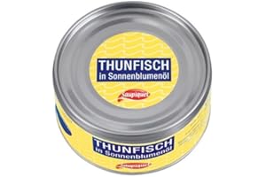 Saupiquet Tuna Pieces in Sunflower Oil, Pack of 8 (8 x 185 g Tub)