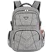 Produktbild Laptop Rucksack mit USB Anschluss, SOCKO 17,3 Zoll Wasserdicht Rucksack Schulrucksack Business Backpack Reisen Campus Rucksack Outdoor Daypack für Sport / Arbeit / Studenten / Damen / Herren,Grau