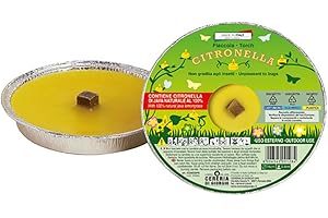 Antorcha de aluminio con citronela de Java – Antimosquitos e insectos – Diámetro 14 cm – Duración 3 horas – Cereria Di Giorgio