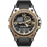 xianjun Herren Sportuhr - Wasserdichte Elektronische Datumsanzeige Analoge Armbanduhren Casual Watch