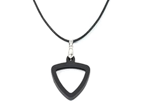 Musiin Collier en silicone pour médiator de guitare - Double face - Épaisseur universelle (triangle)