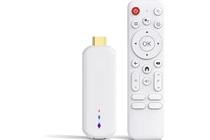 Denash Android 14.0 TV-box 2025, 4K Ultra HD-strömningsenhet, Bärbar Smart-TV-box med Röststyrd Fjärrkontroll för Streamingprogramvara, Hemmabio