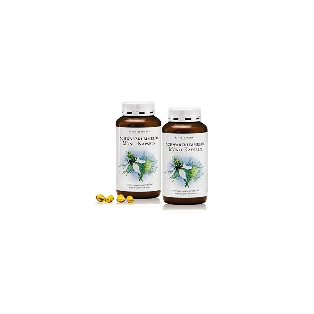 Sanct Bernhard Schwarzkmmell Mono Kapseln 2er Pack 2 X 400 Kapseln 800 Kapseln