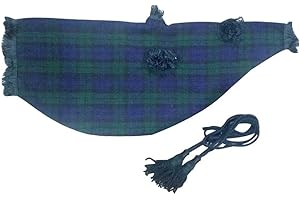 AAR AJW Black Watch Bagpipe Cover & Cord Scottish Highland Bagpipe Set 30" X 12"