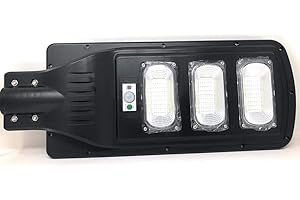 AntDau71 - Faro Led Lampione Stradale + Staffa per muro. Luce Fredda Energia Solare Crepuscolare Con Telecomando e Pannello Solare Integrato Energia Fotovoltaica Illumina tutta la notte (90)