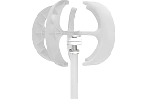 SHZICMY Windgenerator 600 W 24V Windturbine Haushalt Laterne Vertikale Windgenerator Controller Windturbine Windrad Windkraftanlage mit 5 Flügeln