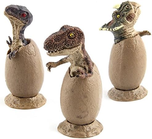 Hahuaha 3pcs Hatching Egg Novelty Magic Crack Easter Dinosaur Hatching Eggs Toy Kids Educational Toys Fun Biology Learning Gift (1)