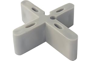 BAEFAD 15mm Height Patio Leveling Spacer 15mm Slab Paver Leveling Clips Blue Color Outdoor Bricklaying Spacer with Breaking Point Become T Spacer Masonry Floor Spacer