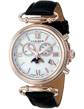 Akribos XXIV Damen-Armbanduhr Ultimate Analog Quarz AK754BKR