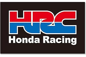 BLACKEMPEROR Racing Car Decor Flag for Honda HRC Flag Banner 3 ft x 5 ft Polyester with 2 Brass Grommets Vivid Color HD Printing Exhibition, Racing, Car Fans, Porch, Garage Decoration