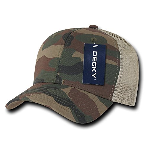 DeckyCotton Curve Bill Trucker Baseball Cap