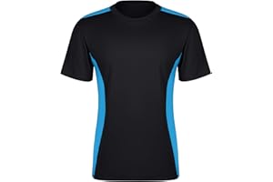 Charmo Men UPF 50+ Swim Rash Vest Quick Dry Short Sleeve Watersports Running Sports Top