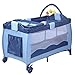 FDS Baby Bed Travel Cot Infant Sleeping Furniture Playpen with Toys (Blue)
