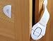 Happy Cherry Baby Infant Safety Locks Latches Door Cupboard Cabinet Fridge Drawer Locks(5 Pack,White)