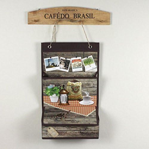 Storage Bag dorm room Artifact Walls Wall books and newspapers Debris cosmetic Behind the door On the wall Admission Hanging bags With a flip (Color : A)